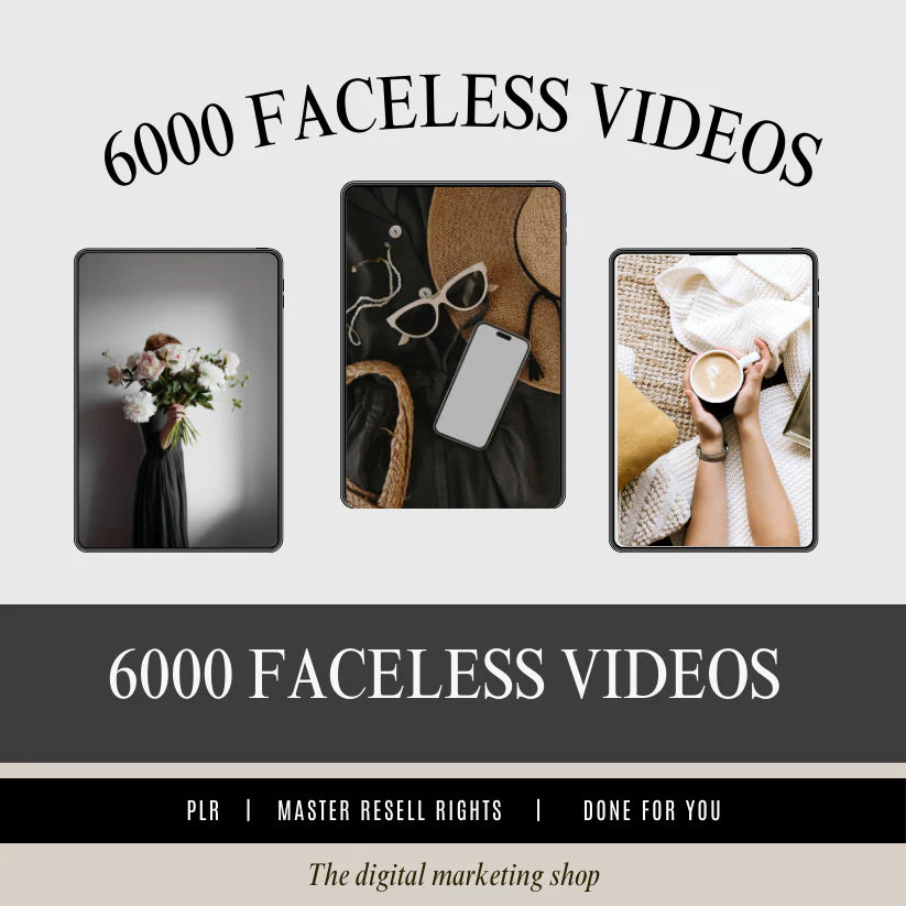 6000 Faceless Aesthetic Videos