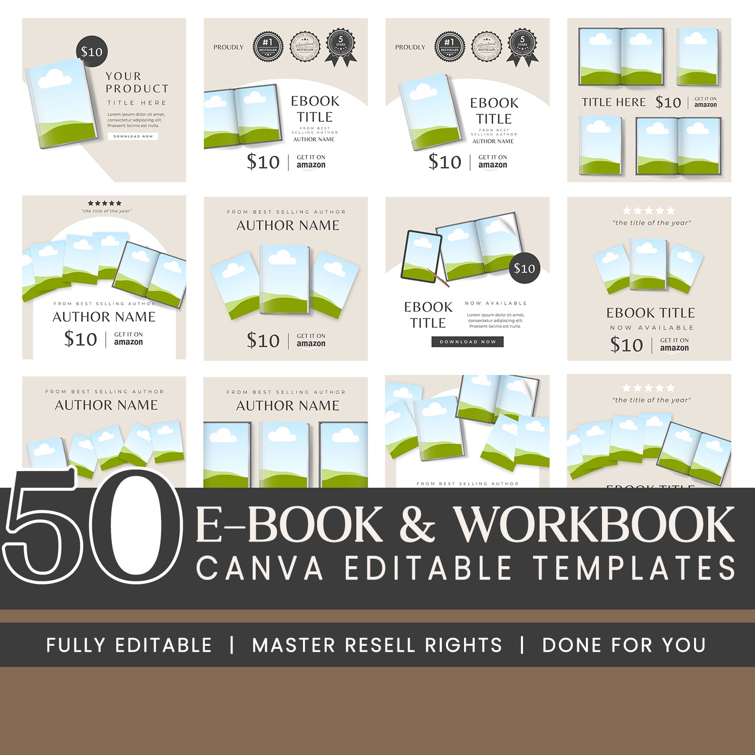 Ebook Templates and Mockups