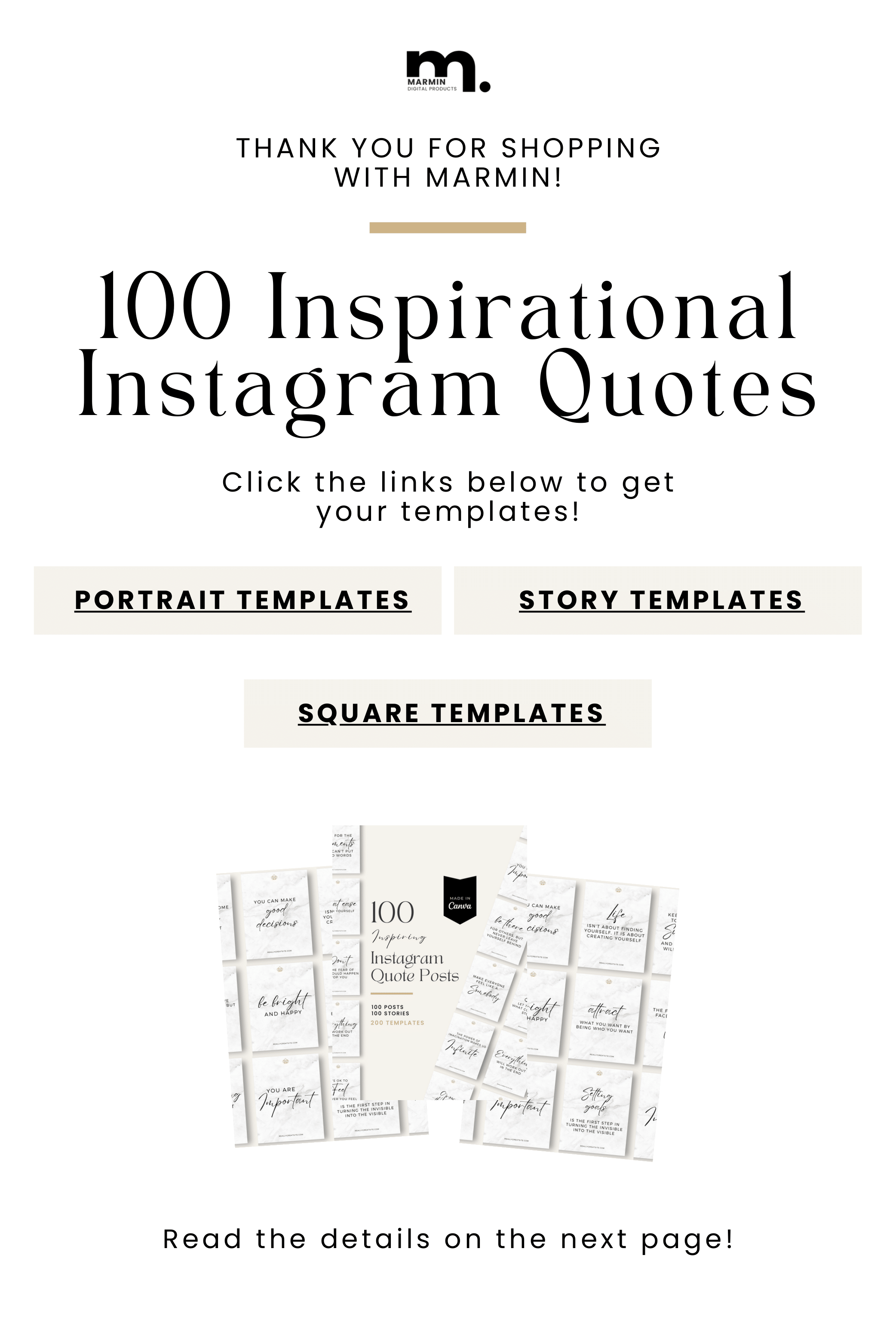 Instagram Quote Templates - 100 Inspirational Designs – The Digital ...